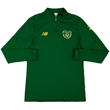 2017-18 Ireland New Balance 1/4 Zip Training Top - 8/10 - (L)