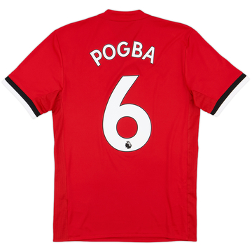 2017-18 Manchester United Home Shirt Pogba #6 - 8/10 - (XS)