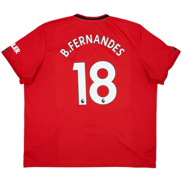 2019-20 Manchester United Home Shirt B.Fernandes #18 - 9/10 - (3XL)