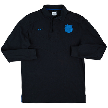 2011-12 Barcelona Nike L/S Polo Shirt - 8/10 - (L)