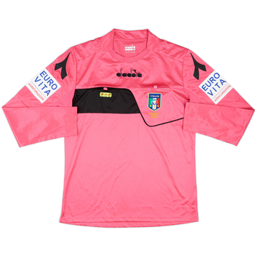 2018-19 Italy Diadora Referee L/S Shirt - 9/10 - (M)