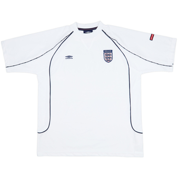 2000-02 England Umbro Training Shirt - 8/10 - (XL)