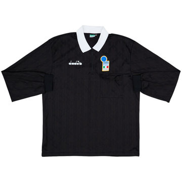 1990s Italy FIGC Diadora Referee L/S Shirt - 9/10 - (XXL)