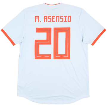 2018 Spain Authentic Away Shirt M.Asensio #20 - 7/10 - (XL)