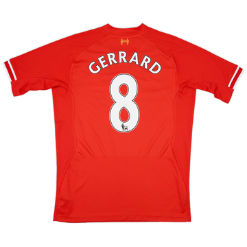 2013-14 Liverpool Home Shirt Gerrard #8VS