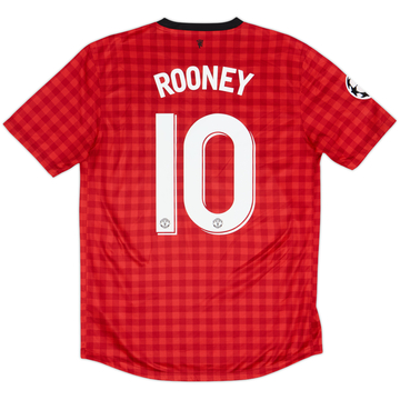 2012-13 Manchester United Camiseta Local Rooney #10 - 6/10 - (M)