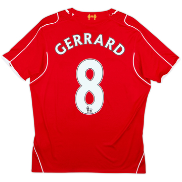 Camiseta de local del Liverpool 2014-15 Gerrard #8 - 6/10 - (15-16 Años)