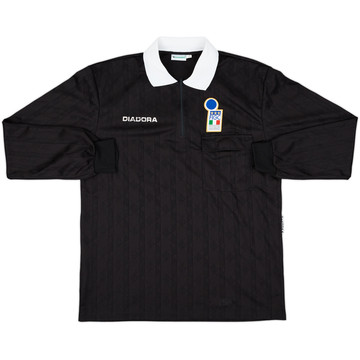 1990s Italy FIGC Diadora Referee L/S Shirt - 9/10 - (XL)