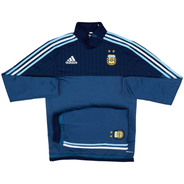2014-15 Argentina adidas 1/4 Zip Training Tracksuit - 9/10 - (XS)