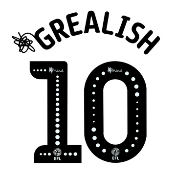 2018-19 Aston Villa Away Grealish #10 EFL Name Set