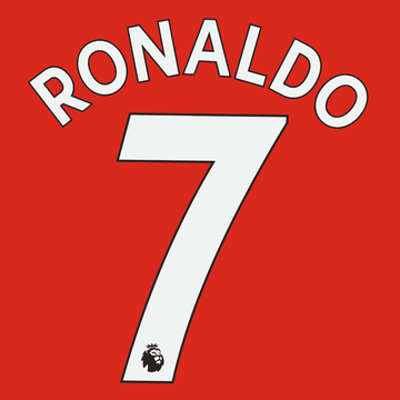 2021-23 Manchester United White Ronaldo #7 Name Set