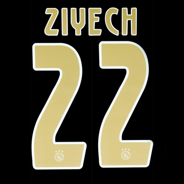 2018-19 Ajax Away Ziyech #22 Name Set