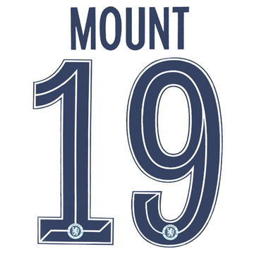 2020-21 Chelsea Away Cup Mount #19 Name Set