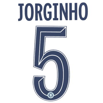 2020-21 Chelsea Away Cup Jorginho #5 Name Set