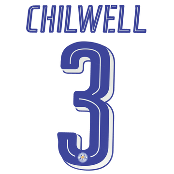 2016-17 Leicester Third Cup Chilwell #3 Name Set