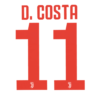2019-20 Juventus Away D. Costa #11 Name Set