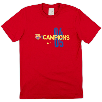 2004-05 Barcelona Nike Champions Cotton Tee - 7/10 - (M)