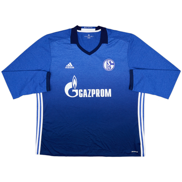 2016-18 Schalke Home L/S Shirt - 8/10 - (XXL)