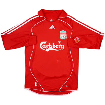 2006-08 Liverpool Home L/S Shirt - 4/10 - (S)