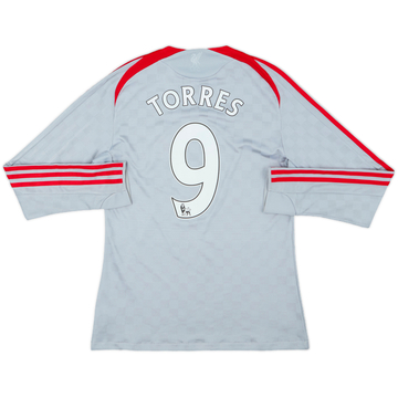 2008-09 Liverpool Away L/S Shirt Torres #9 - 6/10 - (S)