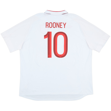 2012-13 England Home Shirt Rooney #10 - 8/10 - (4XL)