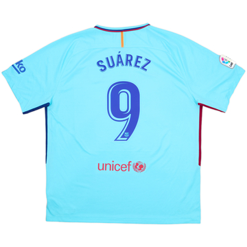 2017-18 Barcelona Away Shirt Suarez #9 - 7/10 - (XXL)