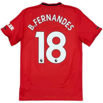 2019-20 Manchester United Home Shirt B.Fernandes #18 - 6/10 - (S)