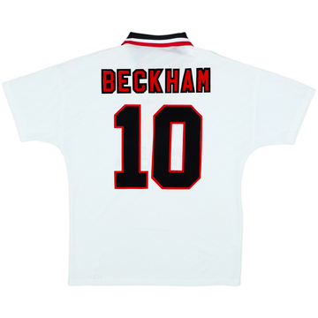 1996-97 Manchester United Away Shirt Beckham #10 - 6/10 - (L)