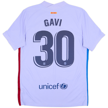2021-22 Barcelona Authentic Away Shirt Gavi #30 - 10/10 - (M)