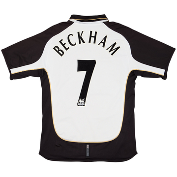 2001-02 Manchester United Centenary Away/Third Shirt Beckham #7 - 8/10 - (L)