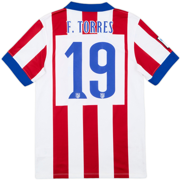 2014-15 Atletico Madrid Home Shirt F. Torres #19 - 6/10 - (S)