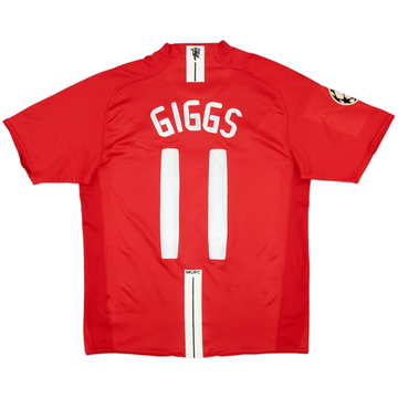 2007-09 Manchester United 'Moscow 2008' Home Shirt Giggs #11 - 6/10 - (M)