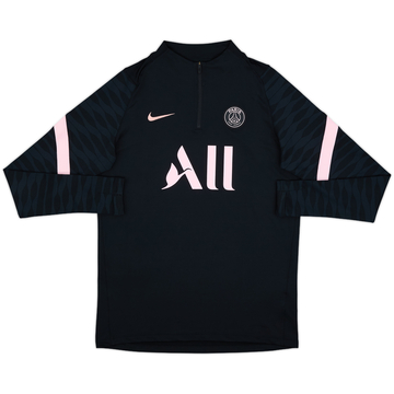 2021-22 Paris Saint-Germain Nike 1/4 Zip Drill Top - 10/10 - (M)