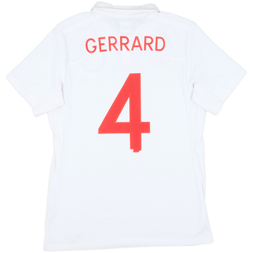2009-10 England 'South Africa' Home Shirt Gerrard #4 - 5/10 - (M)