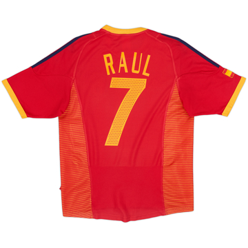 2002-04 Spain Home Shirt Raul #7 - 8/10 - (M)