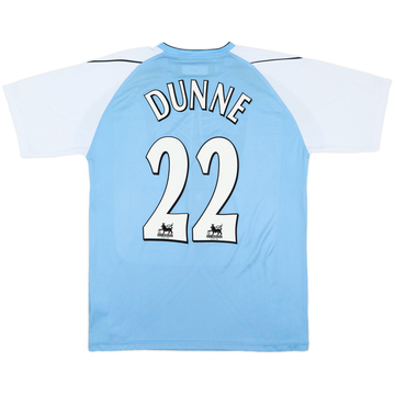 2006-07 Manchester City Home Shirt Dunne #22 - 8/10 - (L)