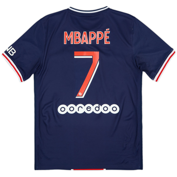 2020-21 Paris Saint-Germain Home Shirt Mbappe #7 - 10/10 - (S)