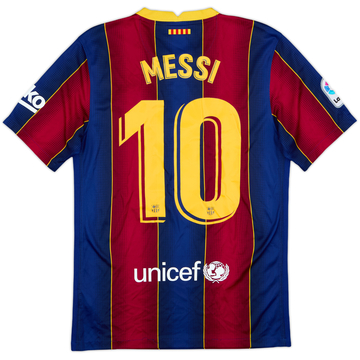 2020-21 Barcelona Home Shirt Messi #10 - 6/10 - (S)
