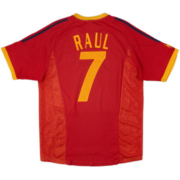 2002-04 Spain Home Shirt Raul #7 - 7/10 - (L)