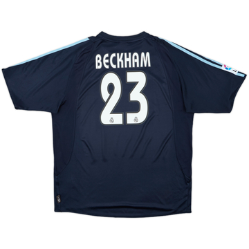 2003-04 Real Madrid Away Shirt Beckham #23 - 7/10 - (XL)