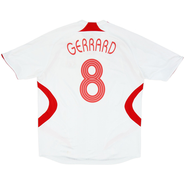 2007-08 Liverpool Away Shirt Gerrard #8 - 7/10 - (XL)