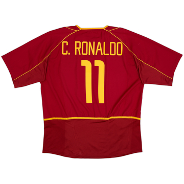 2002-04 Portugal Home Shirt C.Ronaldo #11 - 8/10 - (XL)