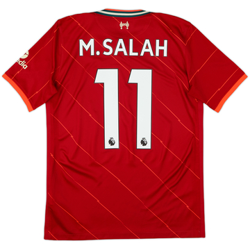 2021-22 Liverpool Home Shirt M.Salah #11 - 7/10 - (XL.Boys)