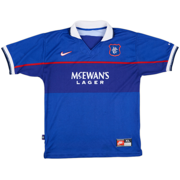 1997-99 Rangers Home Shirt - 8/10 - (XL.Boys)