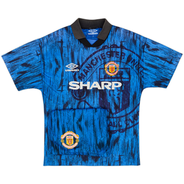 1992-93 Manchester United Away Shirt - 7/10 - (L.Boys)