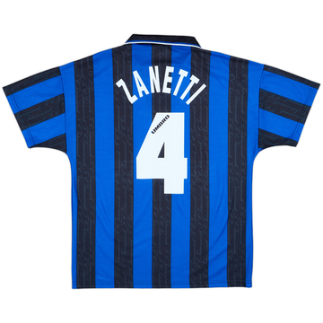 1996-97 Inter Milan Home Shirt Zanetti #4 - 9/10 - (M)