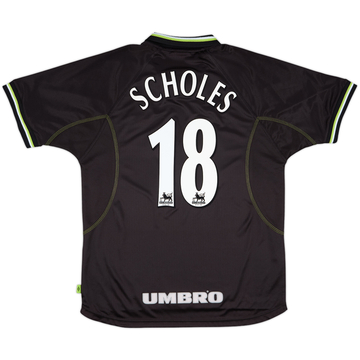 1998-99 Manchester United Third Shirt Scholes #18 - 8/10 - (L)