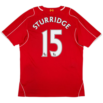 2014-15 Liverpool Home Shirt Sturridge #15 - 6/10 - (L)