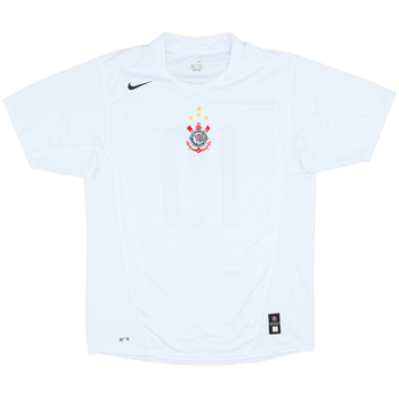 2004-05 Corinthians Home Shirt #10 (Tevez) - 8/10 - (L)