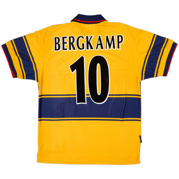 1997-99 Arsenal Away Shirt Bergkamp #10 - 8/10 - (L)